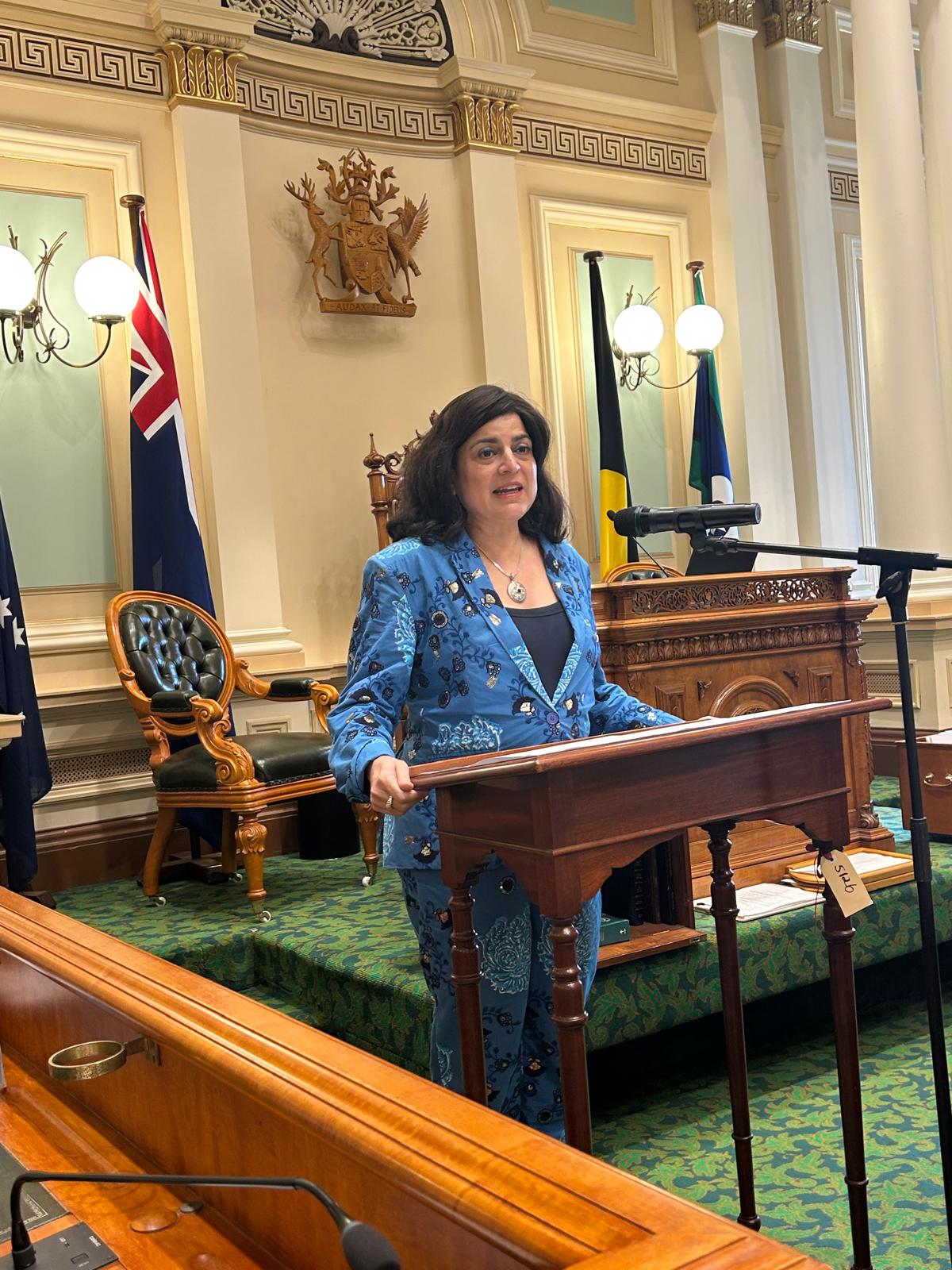 Ree Ali Speaking at Parliament
